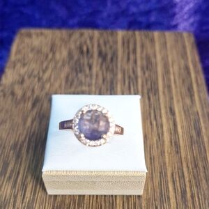 Elegant Purple Stone Ring. Size 9